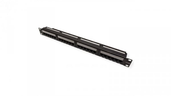 VALUE Patch panel kat. 6A (klasa EA) 19, 24 P, nieekranowany, czarny