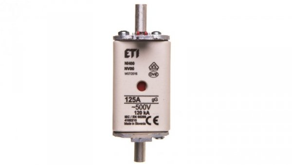 Wkładka bezpiecznikowa NH00 125A gG 500V 004182215