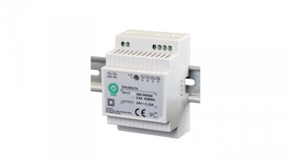 Zasilacz POS na szynę DIN 30W 12VDC 2,5A DIN30W12