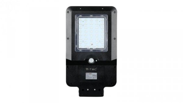 Oprawa uliczna VT-ST15 15W 1600lm IP65 LED SOLAR STREETLIGHT COLORCODE:6000K BLACK COVER 8548