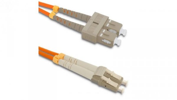 Qoltec Patchcord światłowodowy SC/UPC - LC/UPC Multimode 50/125 OM2 Duplex 3m