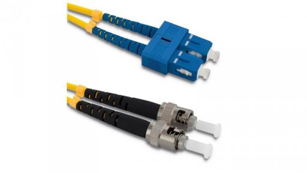 Qoltec Patchcord światłowodowy SC/UPC - ST/UPC Singlemode 9/125 G652D Duplex 2m
