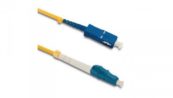Qoltec Patchcord światłowodowy LC/UPC - SC/UPC Singlemode 9/125 G652D Simplex 2m