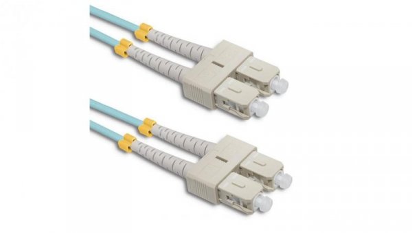 Qoltec Patchcord światłowodowy SC/UPC - SC/UPC Multimode 50/125 OM4 Duplex 5m