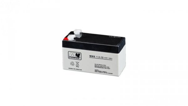 Akumulator AGM 12V 1.3Ah (97x47x53mm) MWS 1.3-12