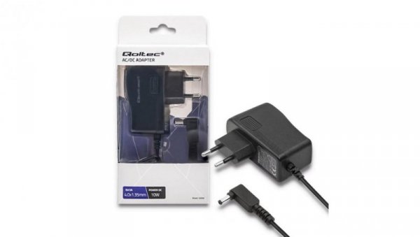 Qoltec Zasilacz wtyczkowy 10W 5V 2A 4.0*1.35