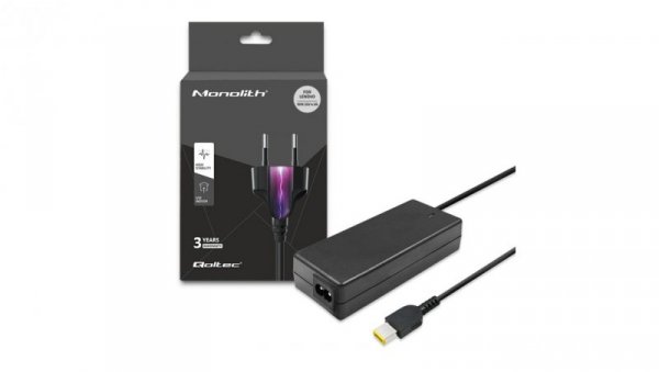 Qoltec Zasilacz do laptopa Lenovo 90W 20V 4.5A Slim tip+pin +kabel zasilający