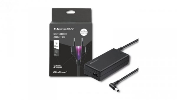 Qoltec Zasilacz do laptopa IBM Lenovo 90W 20V 4.74A 5.5*2.5 +kabel zasilający