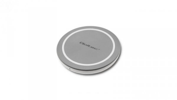 Qoltec Bezprzewodowa ładowarka indukcyjna RING Qualcomm QuickCharge 3.0 10W Szary