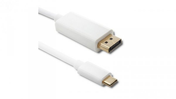 Qoltec DisplayPort Alternate mode USB 3.1 typ C męski Displayport męski 5K 1m