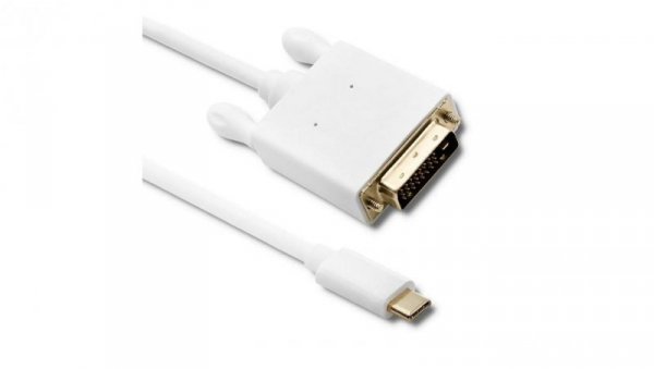 Qoltec Kabel USB 3.1 typ C męski/ DVI męski 4K Alternate mode 2m