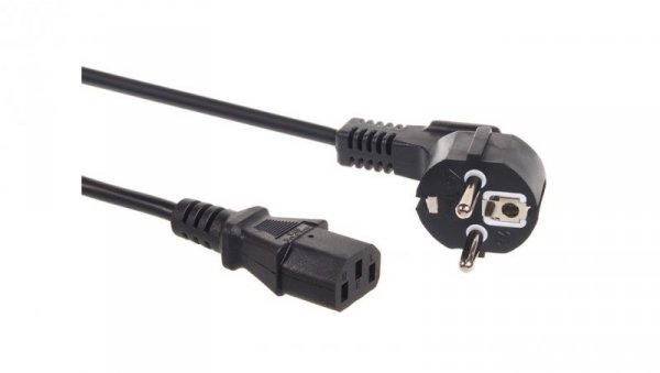 Kabel zasilający 3 pin 1,5M wtyk EU Maclean MCTV-691 IEC C13 MCTV-691