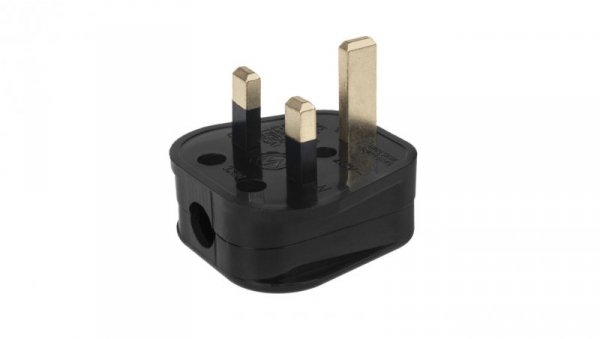 Wtyk UK czarny do montażu na kabel Maclean MCE193 13A 230V UK 3 Pin MCE193