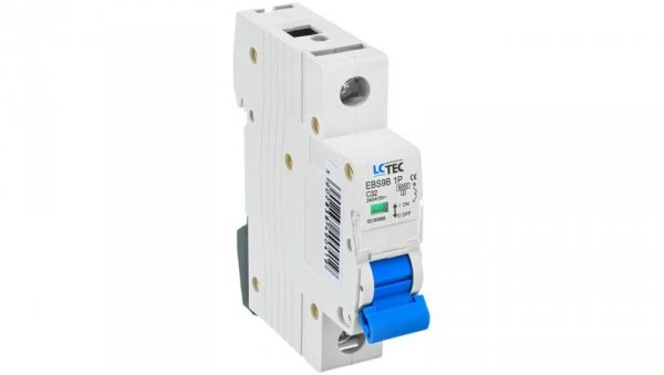 Wyłącznik nadprądowy 1P C 32A 6kA AC LC-Tec EBS9B-1C/32 LCTEC-EBS9B-1C/32