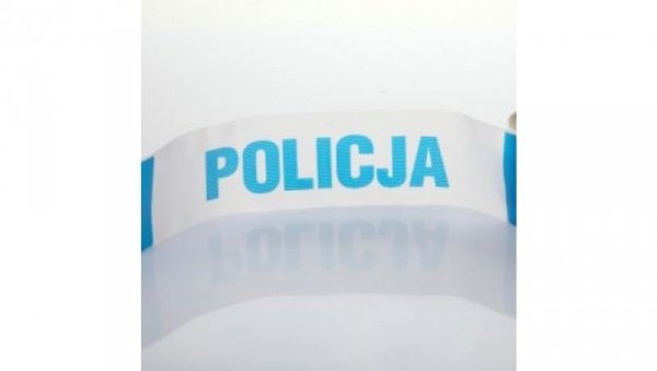 Folie odgradzające biało niebieskie 10cm TOO-BN/10 /100mb