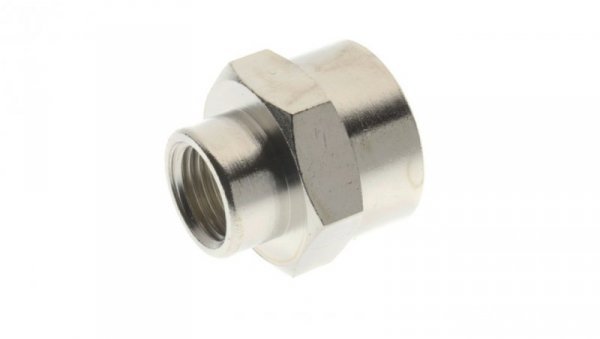Mufa redukcyjna mosiężna niklowana G1/8w na G3/8w, 3010 1/8-3/8