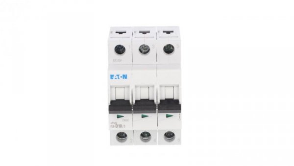 Wyłącznik nadprądowy 3P D 10A 6kA AC PL6-D10/3 286611