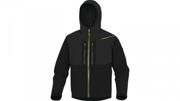 Kurtka Softshell z poliestru i elastanu kolor czarno-żółty rozmiar S HORT2NJPT