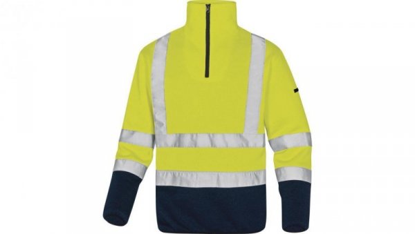 Bluza polarowa ostrzegawcza imitacja swetra kolor żółto-niebieski rozmiar XL MARHVJMXG