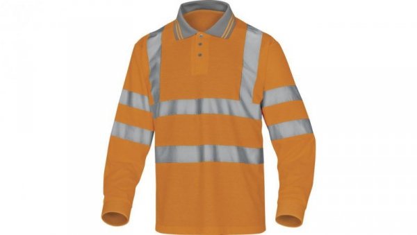 Polo ostrzegawcze z poliestru kolor pomarańczowy rozmiar 3XL METEOOR3X