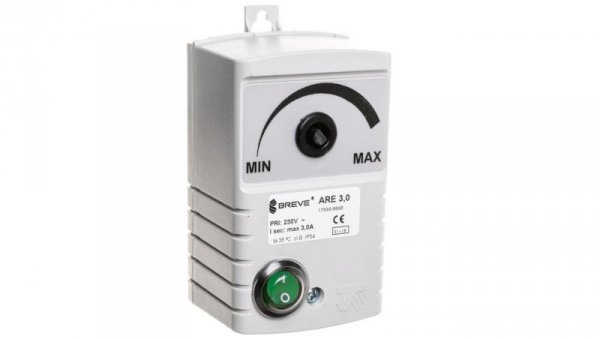 Regulator predkosci obrotowej 1-fazowy ARE 3,0 230V 3A IP54 17886-9968