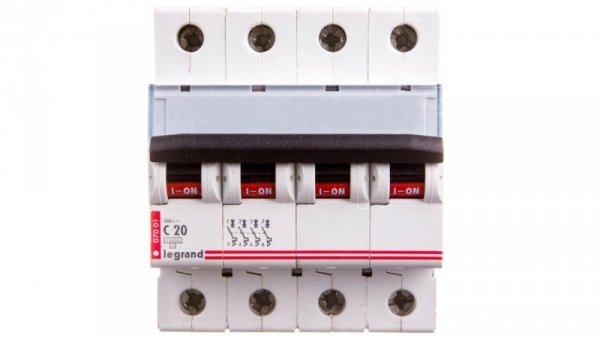Wyłącznik nadprądowy 4P C 20A 10kA AC S314 TX3 404257