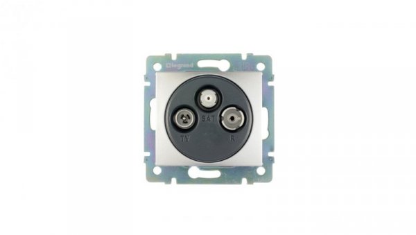 VALENA Gniazdo antenowe RTV/SAT końcowe aluminium 770136