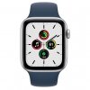Apple Watch SE 44mm GPS + Cellular Aluminium w kolorze srebrnym z paskiem sportowym w kolorze błękitnej toni