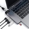Satechi PRO Ethernet USB-C HUB - Ethernet / HDMI / USB 3.0 / USB-C PD / microSD Space Gray