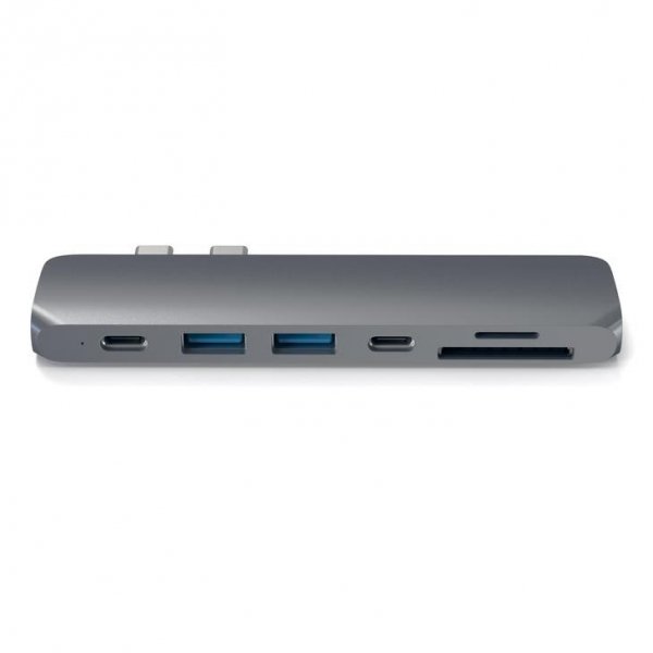 Satechi USB-C PRO HUB - Thunedrbolt 3 / HDMI / USB 3.0 / USB-C / SD / microSD / Space Gray (gwiezdna szarość)