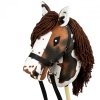 Zestaw Skippi - Hobby Horse Gniado - srokaty i przeszkoda do skakania 135 cm
