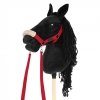 Zestaw Skippi - Hobby Horse czarny i dodatkowy kantar - czerwony