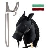 Zestaw Skippi - Hobby Horse czarny i dodatkowy kantar - szary