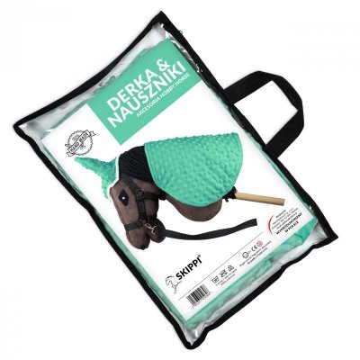 Derka i nauszniki Skippi dla Hobby Horse - miętowa