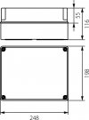 Obudowa hermetyczna natynkowa 248x198x116mm IP65 szara OH-4B.1 29.45