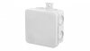 Puszka hermetyczna n/t E7 75x75x39mm pusta IP55 bezhalogenowa szara 0296-00