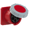 Gniazdo tablicowe 125A 5P 400V /120x120/ czerwone IP67 POWER TWIST 345-6