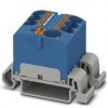 Blok rozdzielczy PTFIX 10/6X4-NS35A BU, niebieskie złącze przemysłowe - 6 punktów przyłączeniowych o przekroju 4mm2
