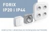 FORIX Gniazdo komputerowe podwójne RJ45 kat.5e UTP białe 782428