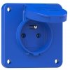 Gniazdo tablicowe 10/16A 2P+Z 230V niebieskie IP44 104-8b