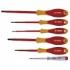 Wkrętaki elektrotechniczne płaskie 3x100mm/ 4x100mm/ 5,5x150mm/ PH1x80/ PH2x100mm 1000V 39D150 /6 szt./
