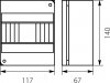 Rozdzielnica modułowa 1x6 natynkowa RNO-6 IP30 (bez PE/N) 5.6