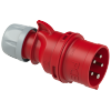 Wtyczka przenośna (zwrotnica faz) 16A 5P 400V czerwona IP44 SHARK 7015-6_b