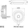 Przepust dławiący fi 0,5-3mm TSS M16 IP67 szary 34.916