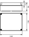 Obudowa 198x248x96mm IP65 z płytą montażową OH-4A.3 Hermet Box 29.43
