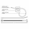 Opaska kablowa 2,5mm 160mm czarna UV 160/2,5 OZC 25-160 25.105 /100szt./