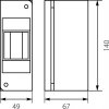 Rozdzielnica modułowa 1x2 natynkowa RNO-2 IP30 (bez PE/N) 5.1 /20szt./