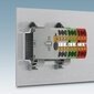 Blok rozdzielczy PTFIX 6/18X2,5-NS35 YE, żółte złącze przemysłowe - 18 punktów przyłączeniowych o przekroju 2,5mm2