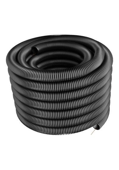 Rura karbowana PVC 750N z pilotem fi25/20mm szara RKSSP 25/20 10348 /100m/