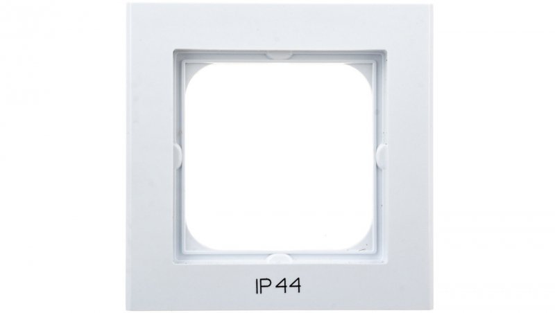 SONATA Ramka pojedyncza do łączników IP44 biała RH-1R/00